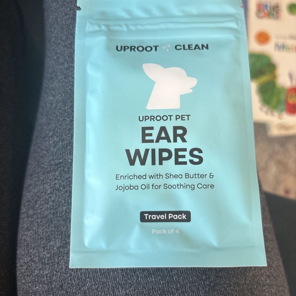 NEW Uproot Clean Pet Ear Wipes Travel Pack-1 pack